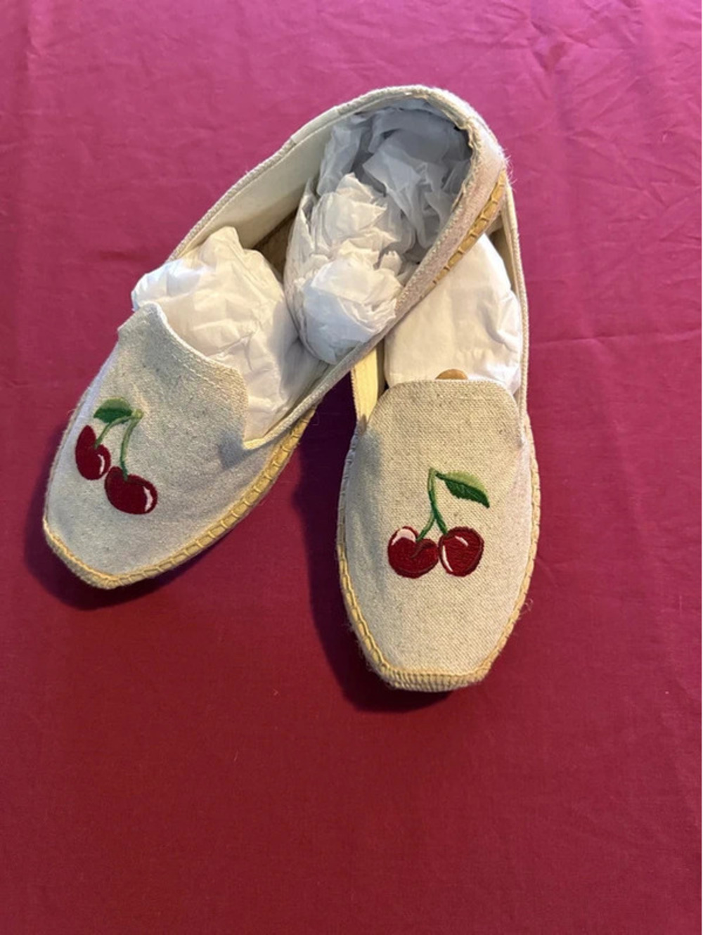 Soludos slip on espadrilles with Cherrie’s size 10